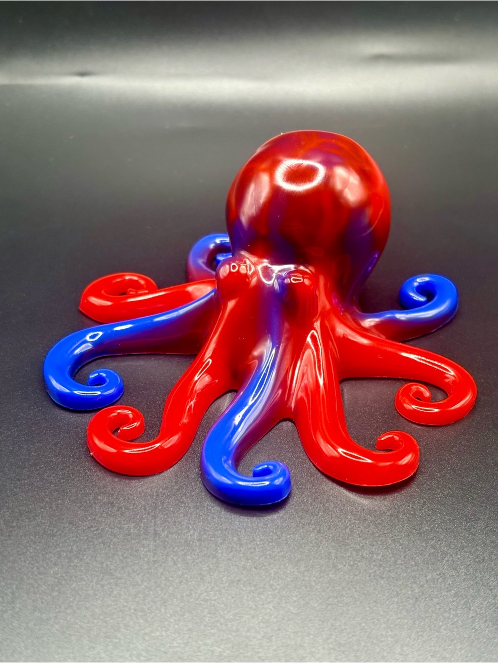 Resin Octopus Figurine- Red / Blue